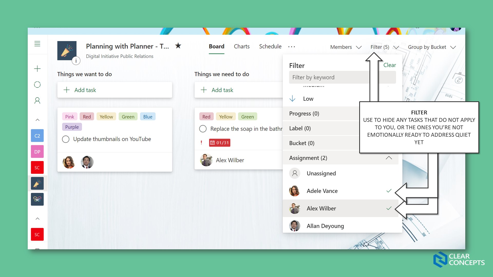 Navigating Microsoft Planner